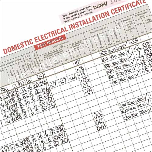 17th Edition IEE certificate