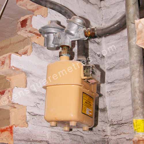 hanging gas meter