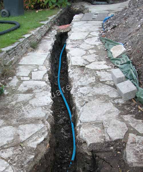 pipe in trench