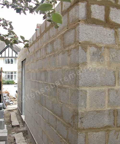 Building a breeze block wall cheap